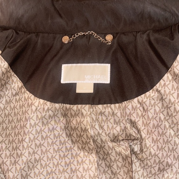 Michael Kors Khaki Hooded Jacket - Picture 7 of 8